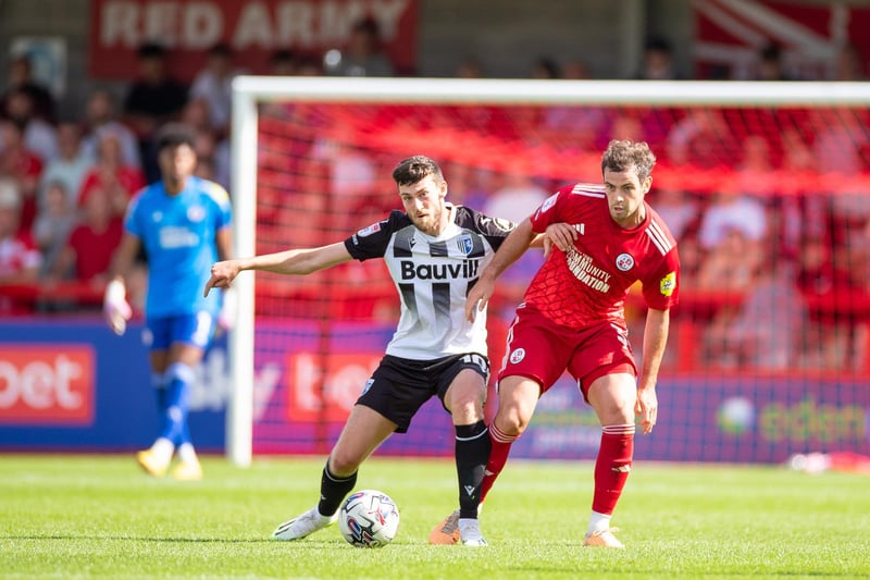 Ashley Nadesan (pictured) and Tom Nichols were playing at the Broadfield Stadium for the first time since his summer move to Gillingham. Photo: Eva Gilbert Photography