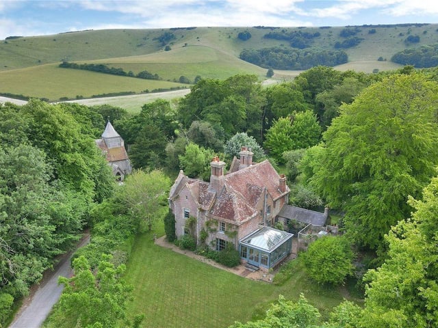 The property has three 'characterful' reception rooms, a study, conservatory and a kitchen/breakfast room.