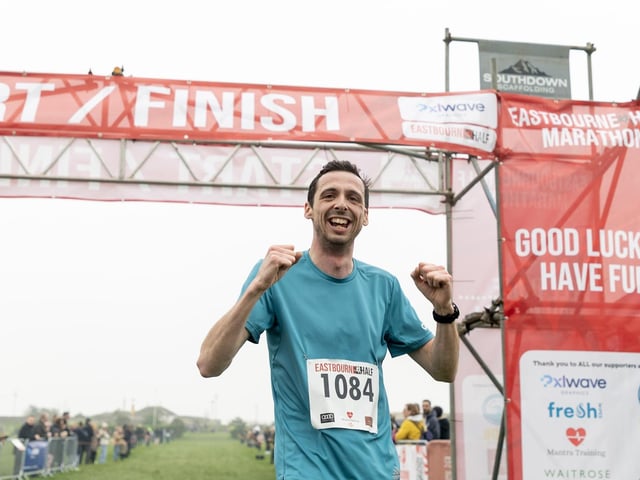 Medals, top 3s, sponsors and a variety from the course of this year's Eastbourne Half Marathon