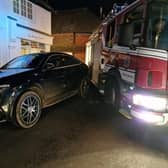 The Mercedes in High Street blocked the way for Petworth fire crew responding to a 999 call