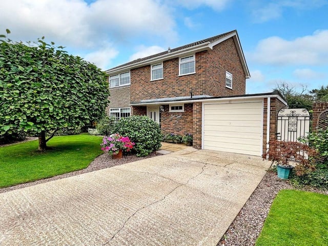 This three-bedroom, detached house with a stunning south-facing garden has come on the market with Graham Butt priced at £695,000