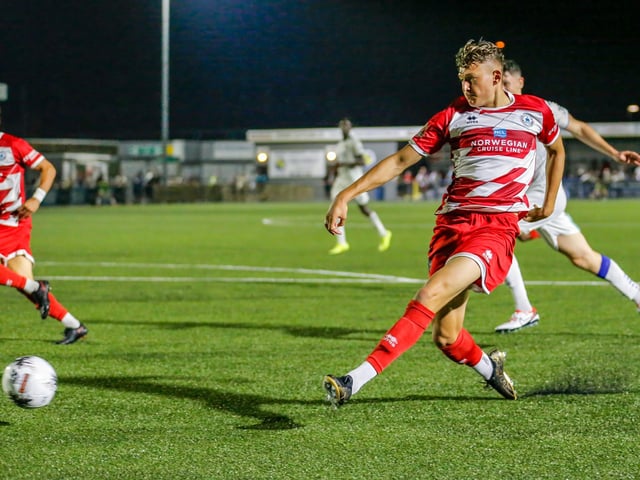 Action from Eastbourne Borough's 2-1 National South win at Havant