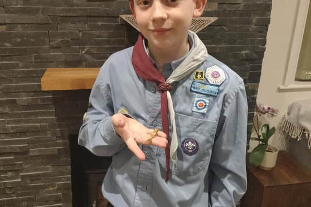 Rowan Brannan from Bognor with his 'exceptionally rare find'
