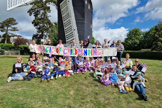 Magic Minders gather for their annual picnic at High Salvington Windmill to celebrate the national Childminding Week 2026