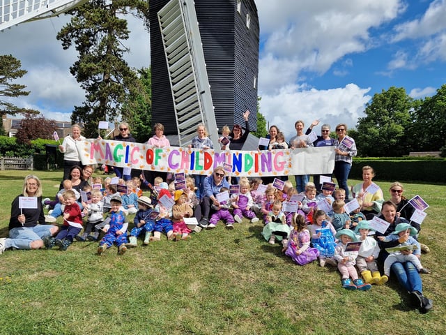 Magic Minders gather for their annual picnic at High Salvington Windmill to celebrate the national Childminding Week 2026