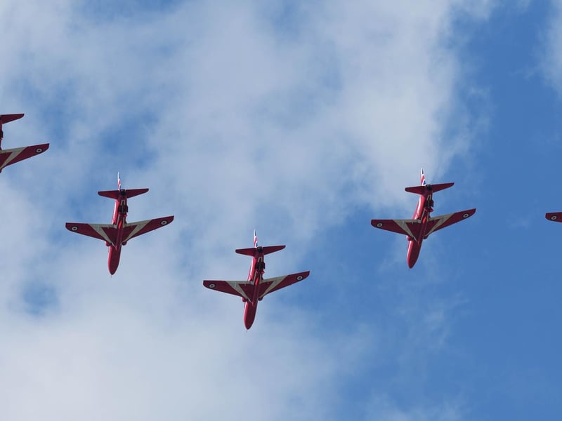 RED ARROWS GOODWOOD FESTIVAL OF SPEED 2025 : Red Arrowd at FoS 2025