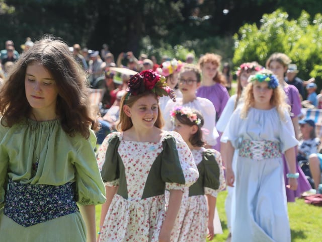 Crowning of the May Queen 2024 in Alexandra Park, Hastings, May 12. Photo by Roberts Photographic.