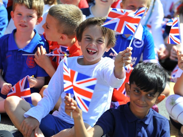 The Platinum Jubilee celebration at Bolnore Village Primary School in Haywards Heath
