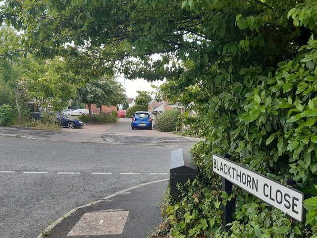 ...following the paths through Blackthorn Close