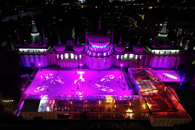Brighton Royal Pavilion Ice Rink returns for Christmas 2023. Picture: Eddie Mitchell