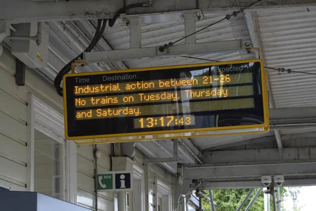 Three days of rail strikes are taking place this week (Pic by Jon Rigby)