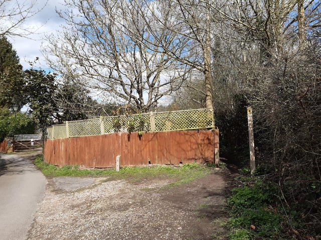 Then cut off down a footpath on the right to Fryern Park.