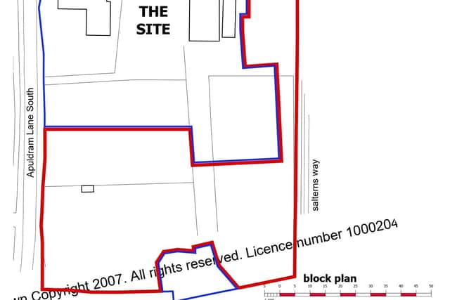The site map for the plans