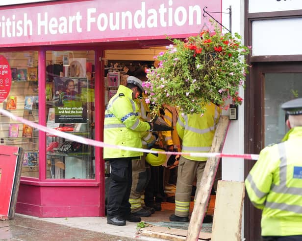 The British Heart Foundation has said it will remain closed until further notice following yesterday’s (Tuesday, September 19) collision.