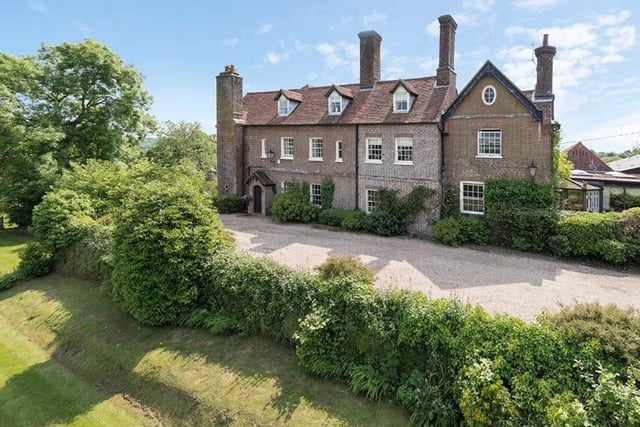 Alongside the main 17th century house, there are leisure facilities including a swimming pool and spa complex, a suite of offices, tennis courts, cinema/media room and the jewel in the crown is the bar and party room.
It is on the market for £2,750,000 with Fine & Country - Kent and Sussex.
