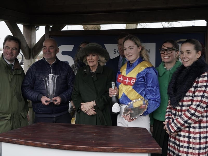 Queen Camilla at Plumpton Racecourse