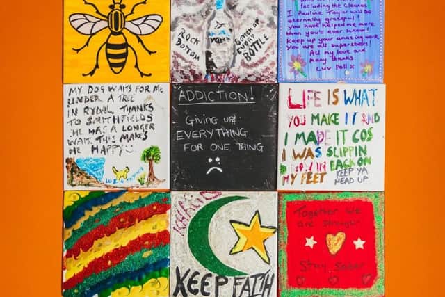 Tiles created by Turning Point service users will be one of the objects on display at the exhibition
