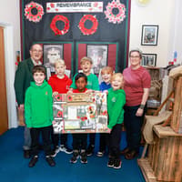 Eastbourne school pupils honour Hailsham war hero with commemorative mural