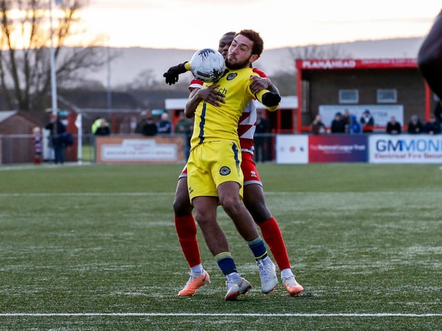 Action from Eastbourne Borough's vital win over Farnborough