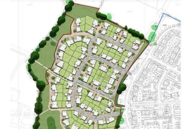 Proposed layout of the new homes