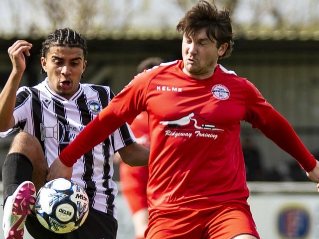 Action from Peacehaven and Telscombe v Crawley Down Gatwick