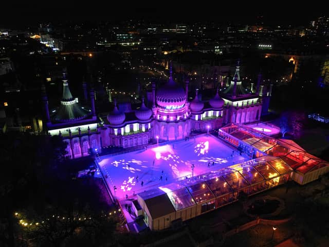 Brighton Royal Pavilion Ice Rink returns for Christmas 2023. Picture: Eddie Mitchell