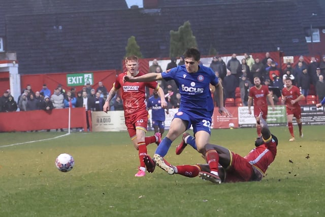 Alfreton Town v Worthing FC in the first round of the FA Cup