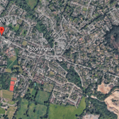 Firefighters assisted a large emergency response after a collision on the A283. Photo: Google Earth