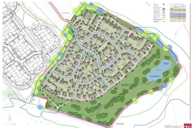 The proposed residential development on land south of the A271 Amberstone in Hailsham