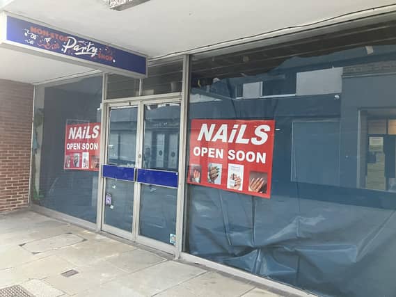 A new nail salon is planned at the former premises of the Non Stop Party Shop in Horsham town centre