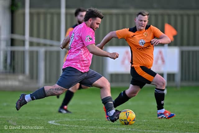 Bognor Rovers on the ball against East Dean in the final | David Richardson
