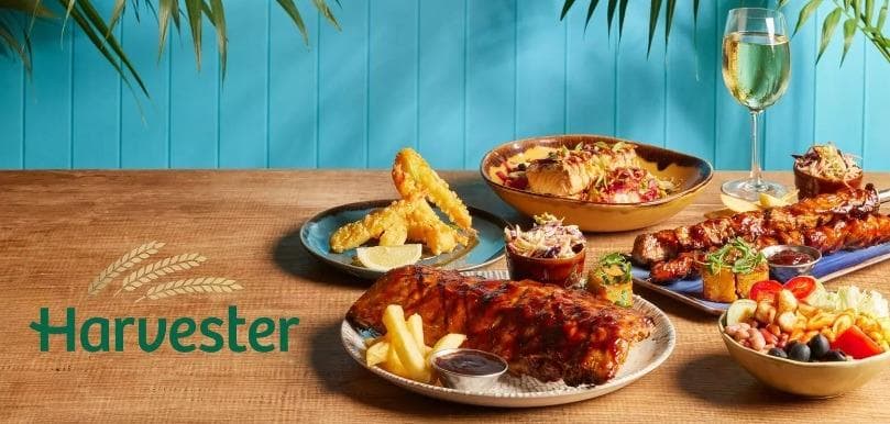 Sparen Sie 44 % auf ein Familienessen bei Harvester in Sussex ...