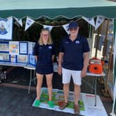 Sophia Hendey with lead instructor David Slade at one of Littlehampton Wave Life Saving Club's displays