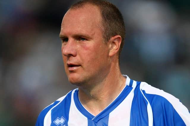 Guy Butters in pre-season friendly action for Brighton v Fulham at the Withdean Stadium on July 20, 2007 (Photo by Mike Hewitt/Getty Images)