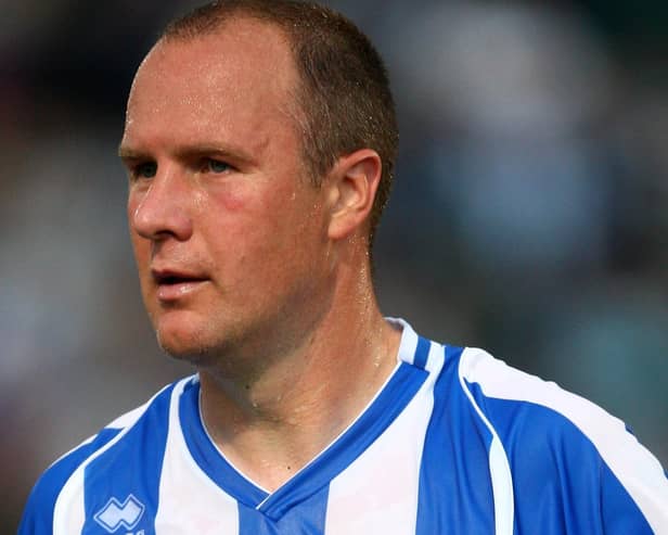 Guy Butters in pre-season friendly action for Brighton v Fulham at the Withdean Stadium on July 20, 2007 (Photo by Mike Hewitt/Getty Images)
