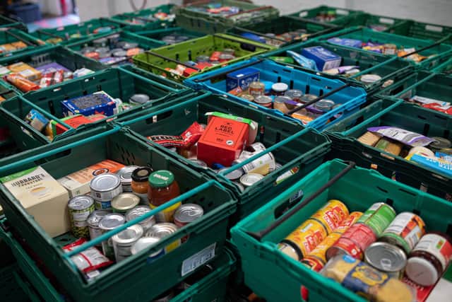 The amount of food distributed to local people in need, in the first three months of 2023, is ‘more than double’ than what was recorded in the same period last year, according to the Littlehampton and District Foodbank.(Photo by OLI SCARFF / AFP via Getty Images)