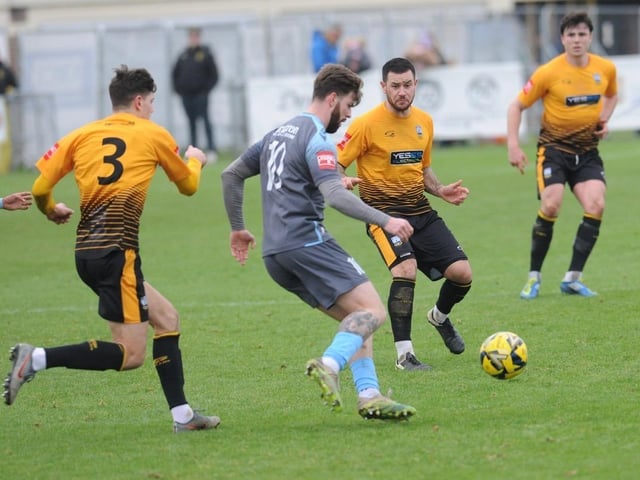 Action from Littlehampton Town's 1-0 win over Three Bridges in the Isthmian south east division