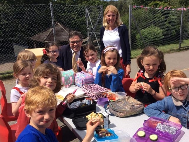 Pupils, staff and governors at Balcombe CE Primary School celebrated the Queen’s Platinum Jubilee on Friday, June 3. Youngsters dressed in red, white and blue to take part in royal activities like building castles, making crowns and investigating the royal family tree. The day began with a special assembly, where the pupils watched clips of the coronation 70 years ago, sang the national anthem and found out lots of interesting facts about The Queen.