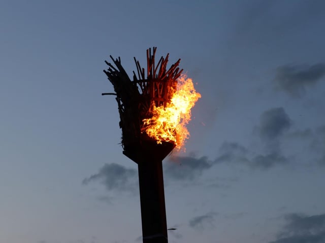 D-Day Beacon lighting at Hastings
