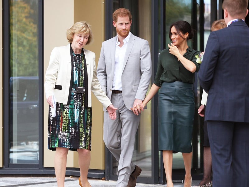 DM18100286a.jpg. Harry and Meghan, the Duke and Duchess of Sussex, open the University of Chichester's Tech Park. Photo by Derek Martin Photography