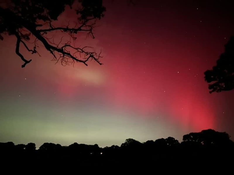 The Northern Lights captured in Horsham District