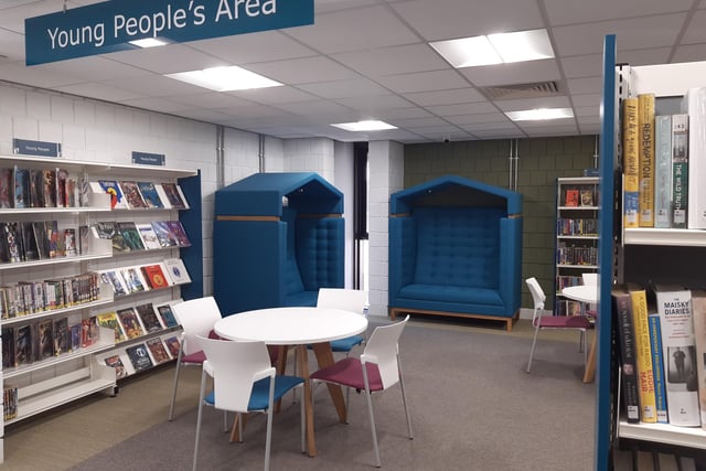 The young people's area in the first-floor library