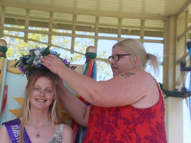 Crowning of the May Queen 2024 in Alexandra Park, Hastings, May 12. Photo by Roberts Photographic.