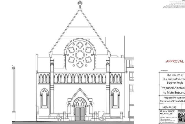 Plans have been approved to make the church of Our Lady of Sorrows in Bognor Regis accessible