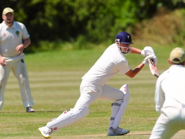 Action from Chippingdale v Broadwater CC in Division 4 West of the Sussex Cricket League