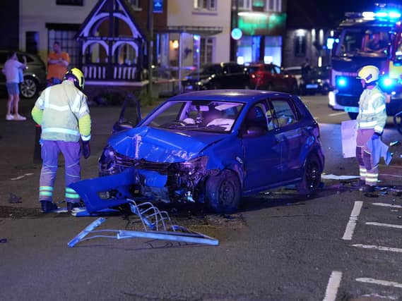 A man has been arrested on suspicion of driving ‘whilst unfit through drugs’ and ‘assaulting a constable’ following a collision in East Sussex, police have reported.
