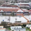 Tesco car park flooded earlier this month