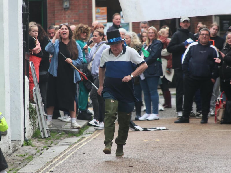 Seaboot Race in Hastings Old Town on July 31 2023. Photo by Roberts Photographic.