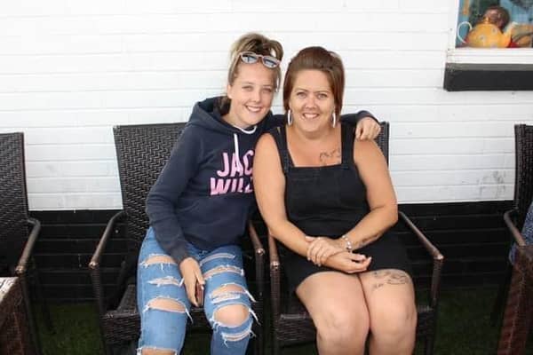 Teegan and mum Abbie.