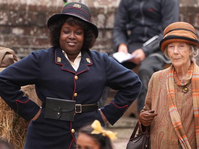 Filming continues in Arundel for Wicked Little Letters, starring Olivia Colman and Jessie Buckley. Photo: Eddie Mitchell